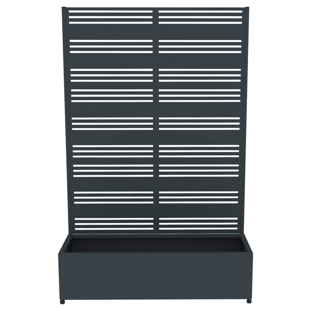 Westmann Pflanzkasten Dekora anthrazit Stahl B/H/L: ca. 120x180x40 cm