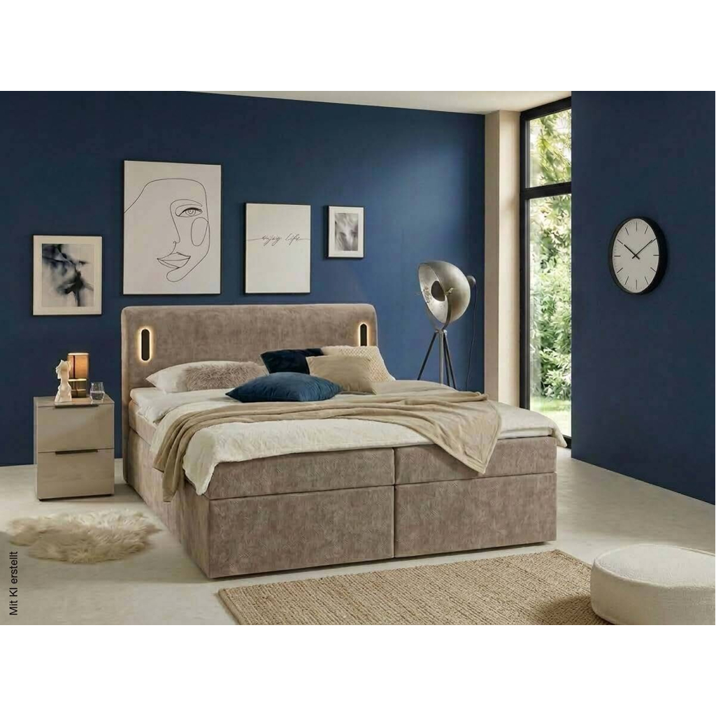 Boxbett Summer taupe Liegefläche B/L: ca. 180x200 cm