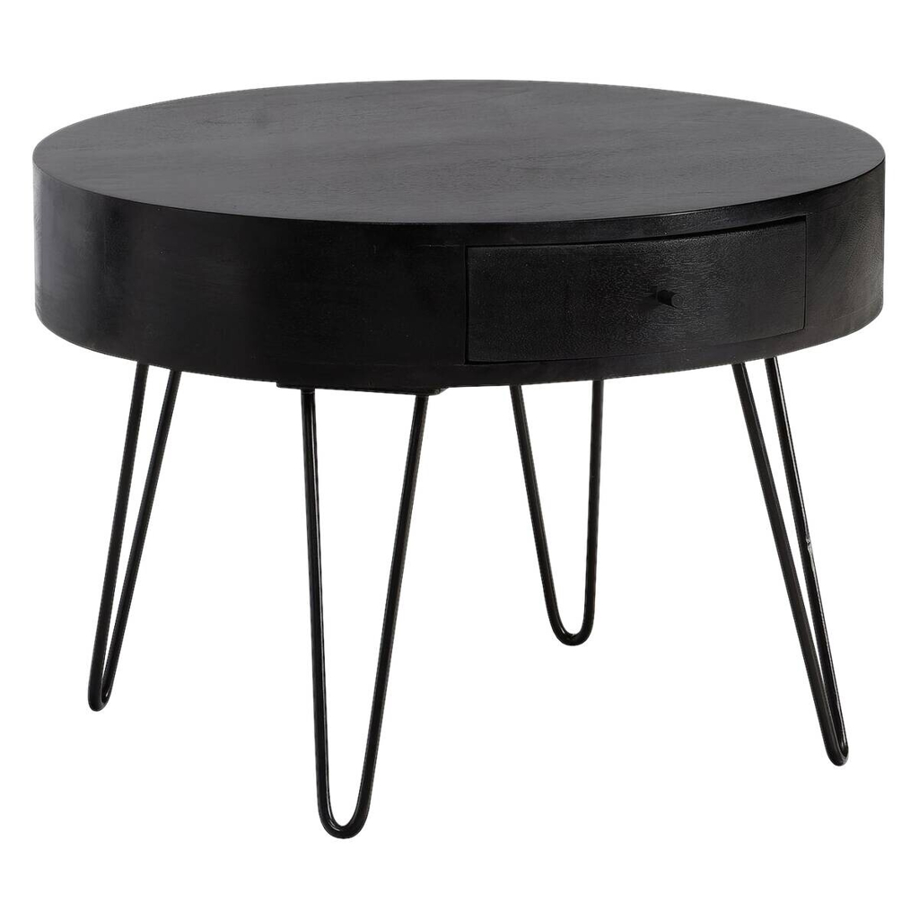 Couchtisch schwarz B/H/T: ca. 60x43x60 cm