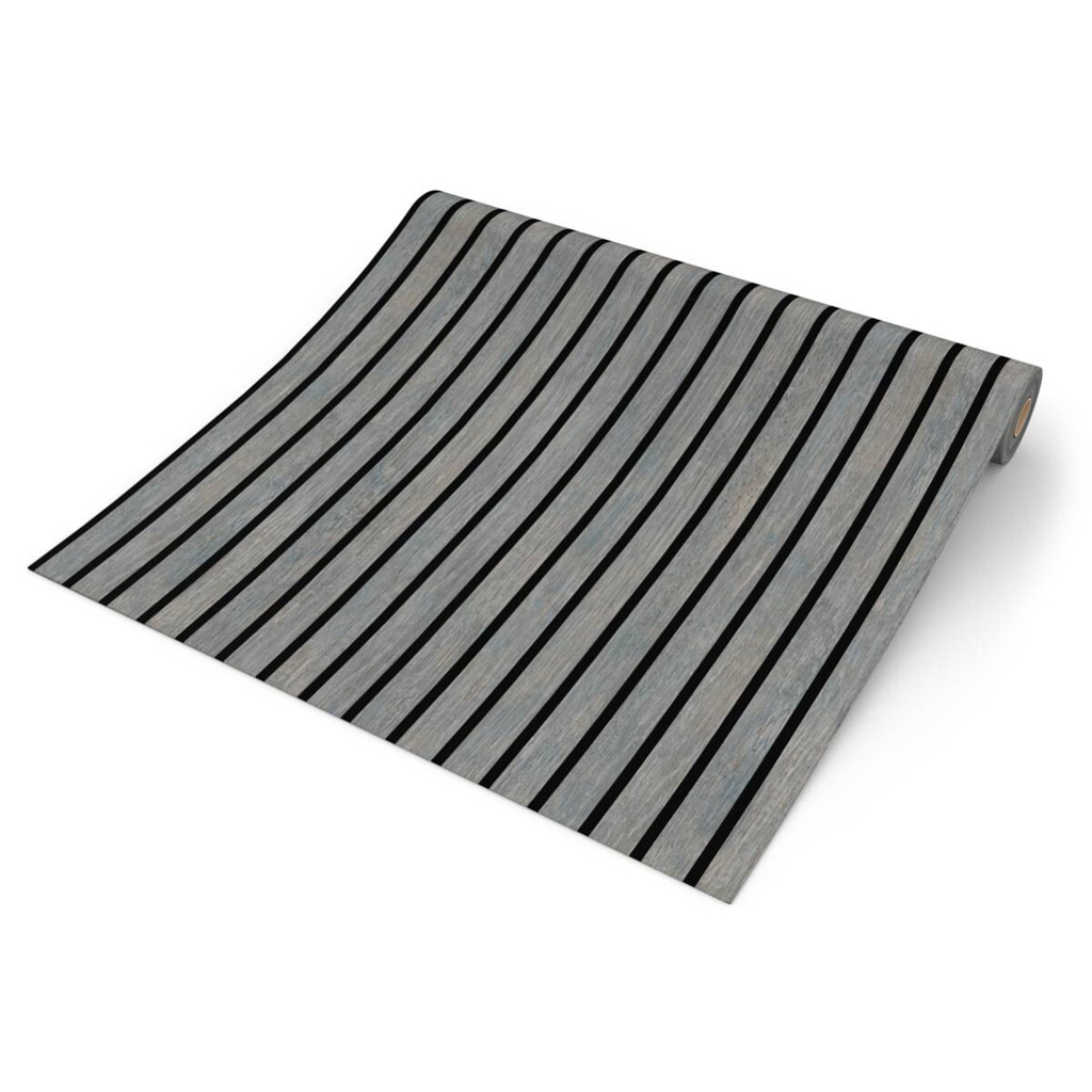 UGEPA Papiertapete Akustikpaneel grau schwarz B/L: ca. 53x1005 cm
