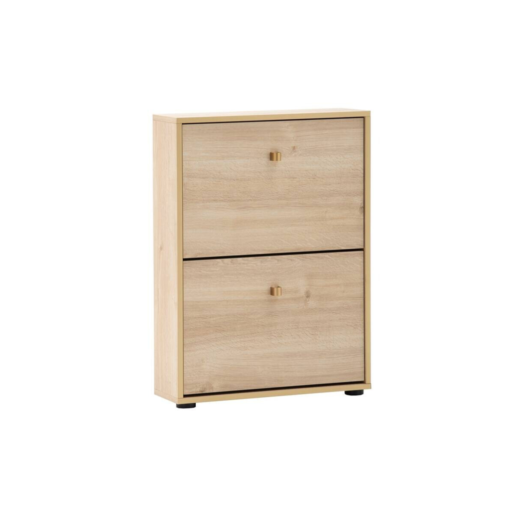 Schuhkipper Flora, 2er Eiche Nachbildung B/H/T: ca. 59,8x83,2x19,55 cm