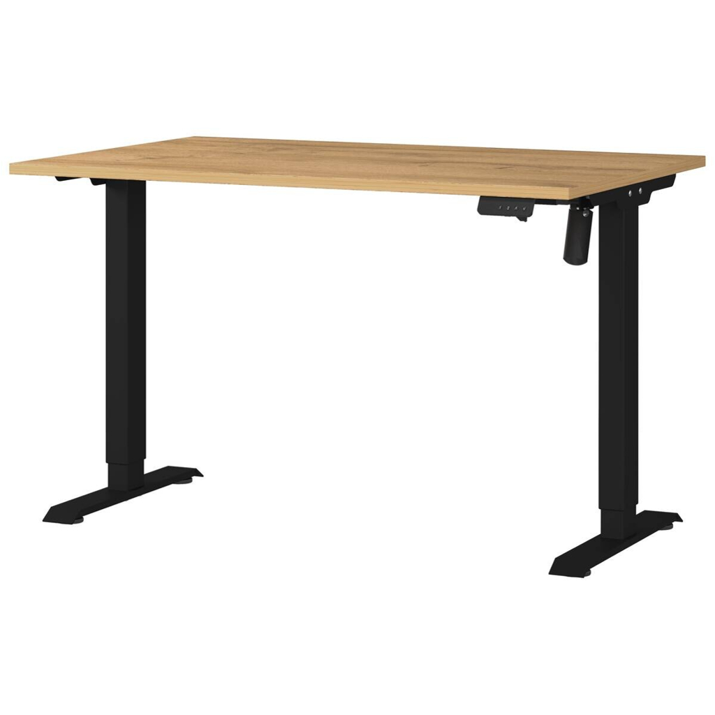Schreibtisch 8022-582 Eiche Grand-Son Nachbildung schwarz B/H/T: ca. 120x118x80 cm