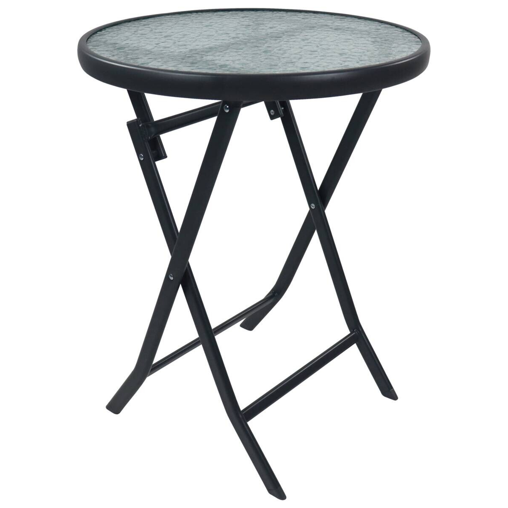 VCM Gartentisch anthrazit Metall B/H/L: ca. 55x70x55 cm