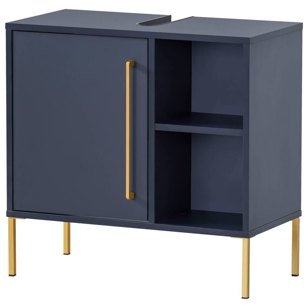 Waschbeckenunterschrank Kent dunkelblau B/H/T: ca. 65,3x63,3x33,1 cm
