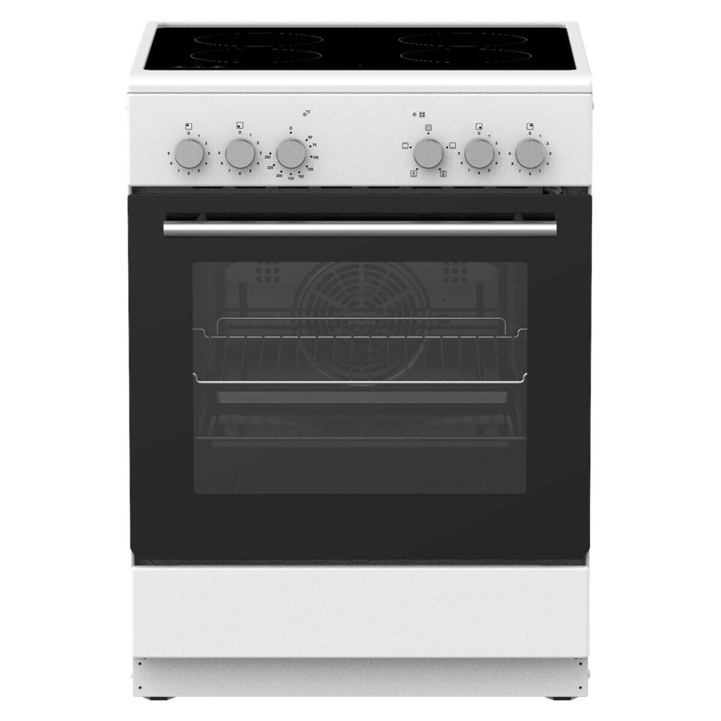 POCOline Standherd 60cm mit Induktionskochfeld IK60GLKW70 weiß B/H/T: ca. 60x83x65 cm