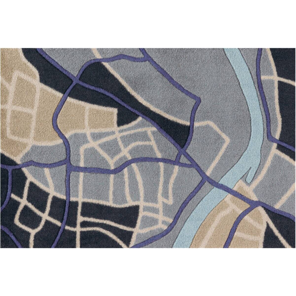 Arte Espina Kurzflorteppich Living Mat 35 blau B/L: ca. 64x168 cm