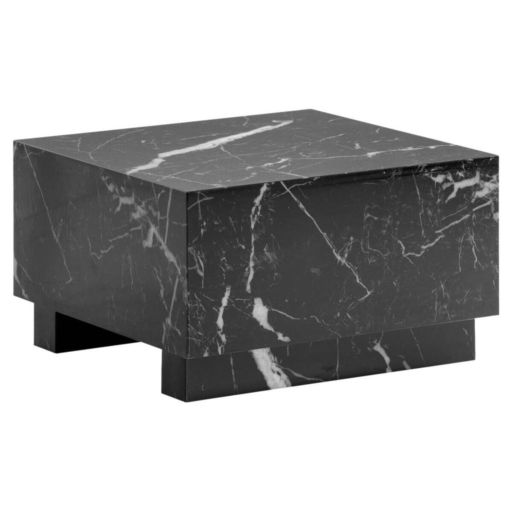 Couchtisch schwarz Marmor Optik B/H/T: ca. 60x35x60 cm