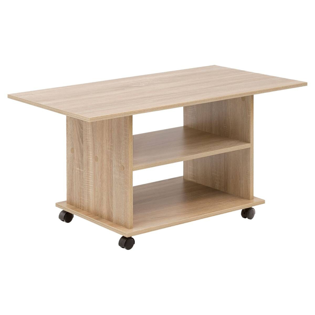 Couchtisch braun B/H/T: ca. 95x51x54 cm