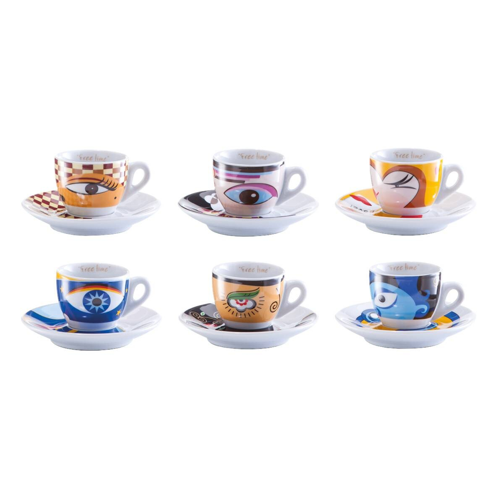 Zeller Espresso-Set Magic Eyes