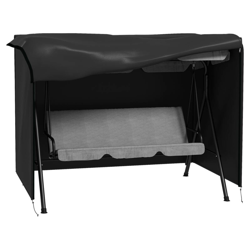 Outsunny Abdeckplane schwarz Polyester B/H/L: ca. 124x164x205 cm