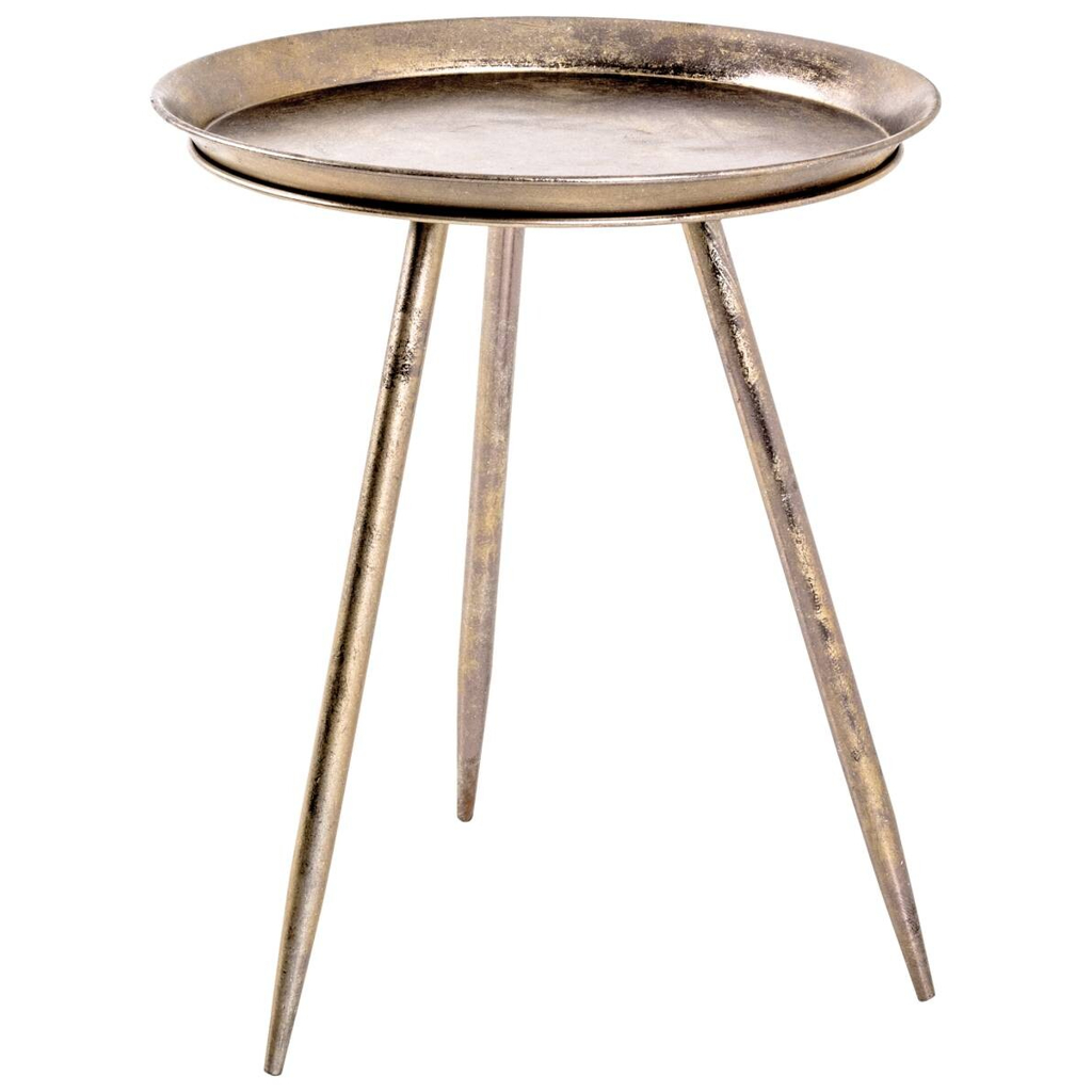 Beistelltisch bronze lackiert Optik Metall H/D: ca. 54x44 cm