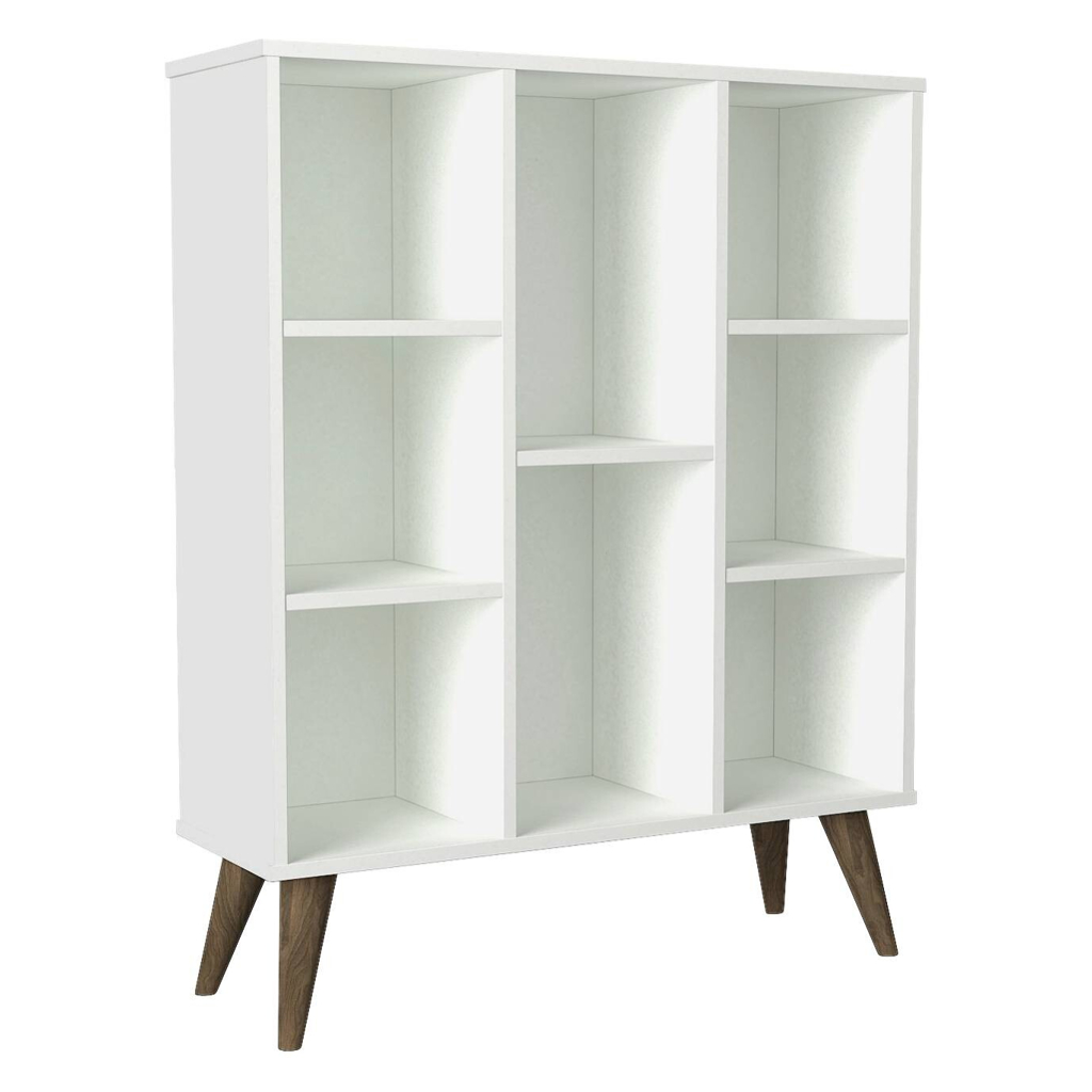 Regal Link weiß walnuss Nachbildung B/H/T: ca. 91x114x30 cm