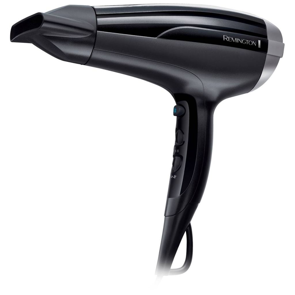 REMINGTON Haartrockner D5215 schwarz grau Kunststoff B/H/T: ca. 9x18x26 cm