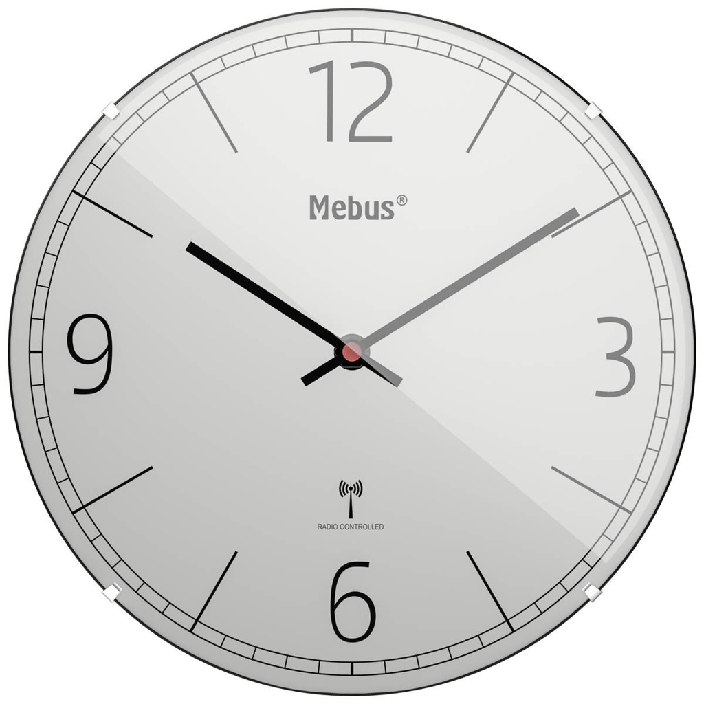 Mebus Wanduhr grau D: ca. 30 cm