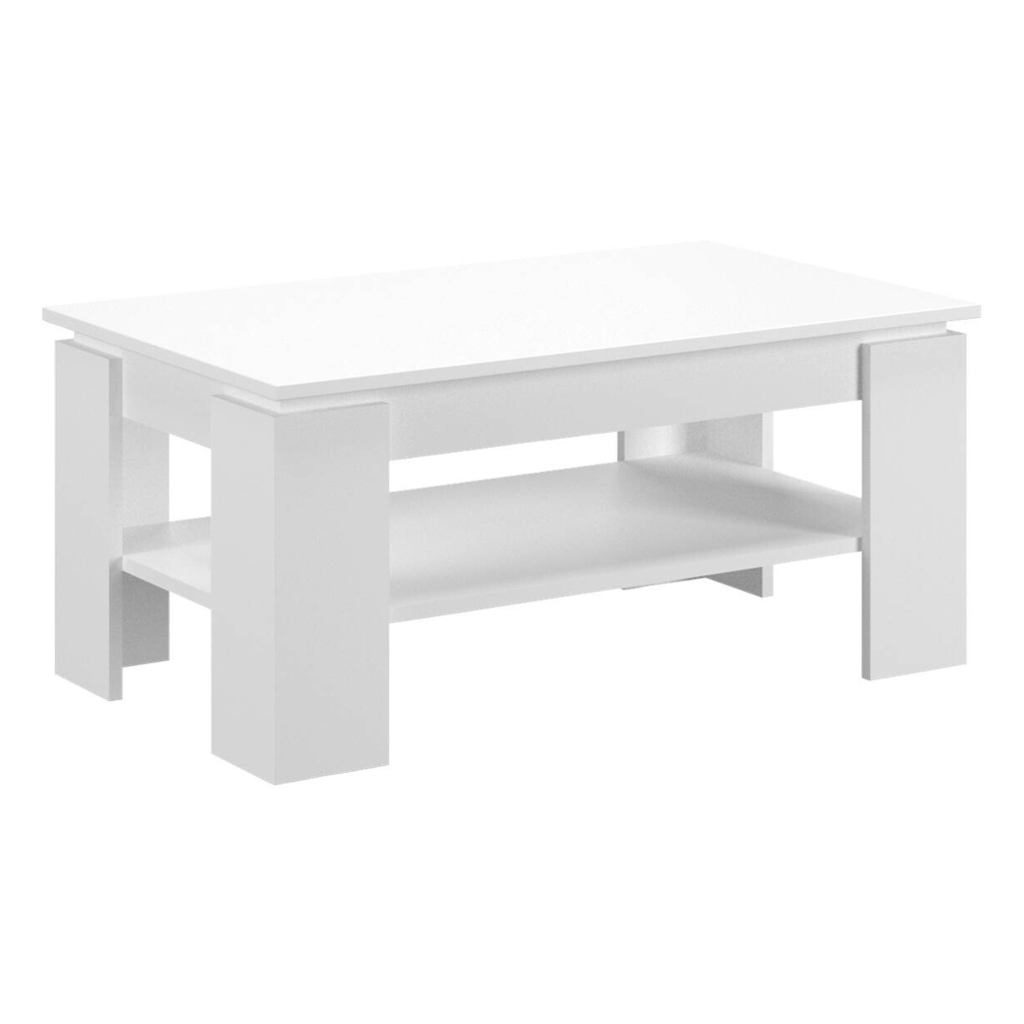 Couchtisch Titan weiß B/H/T: ca. 100x45x60 cm