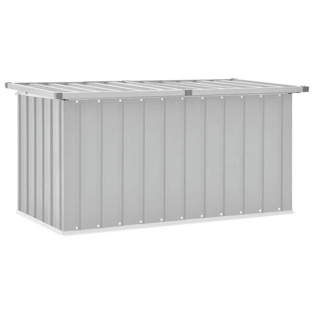 vidaXL Aufbewahrungsbox grau Kunststoff B/H/T/L: ca. 67x65x67x129 cm