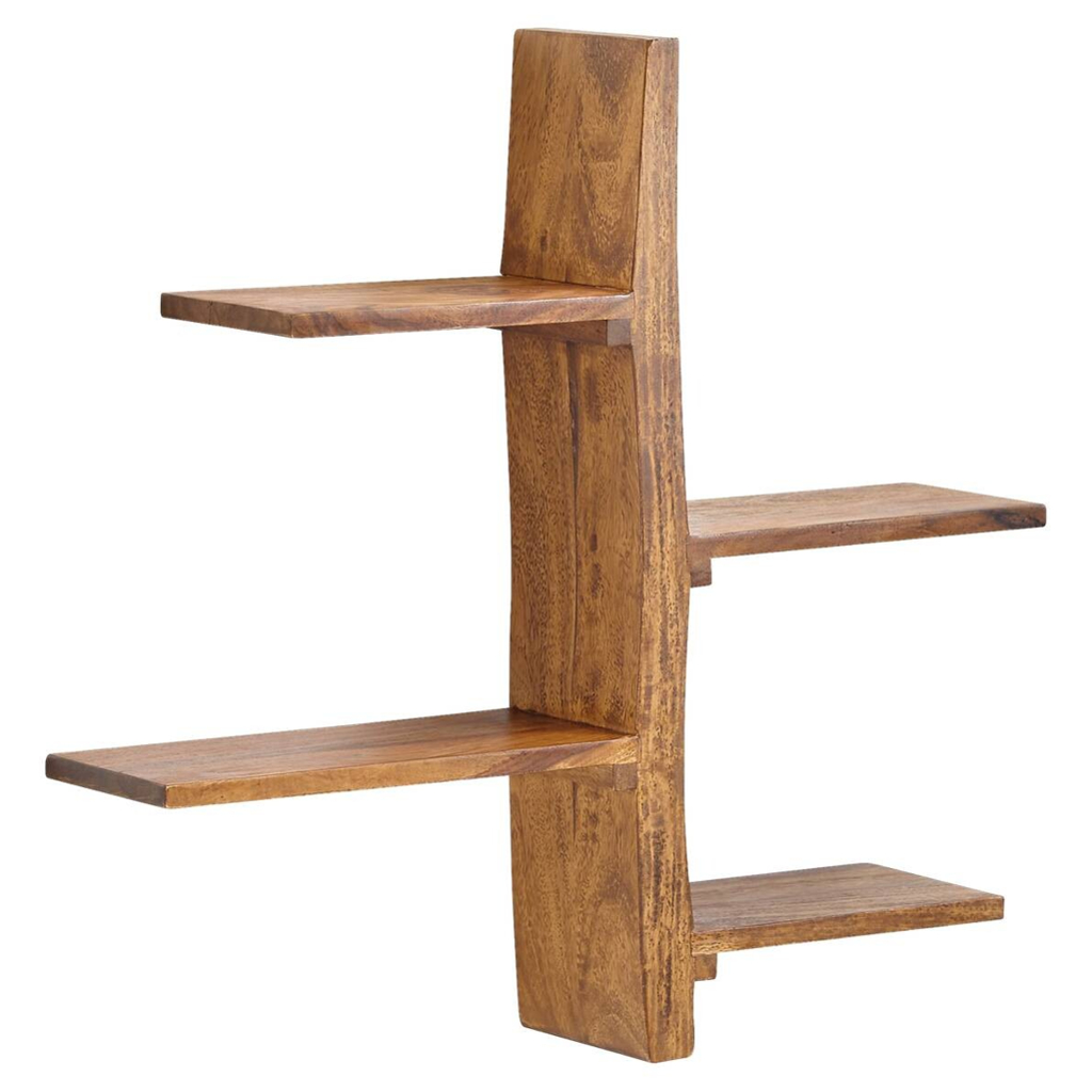 Wandregal rosenholz Holz B/H/T: ca. 58x60x15 cm