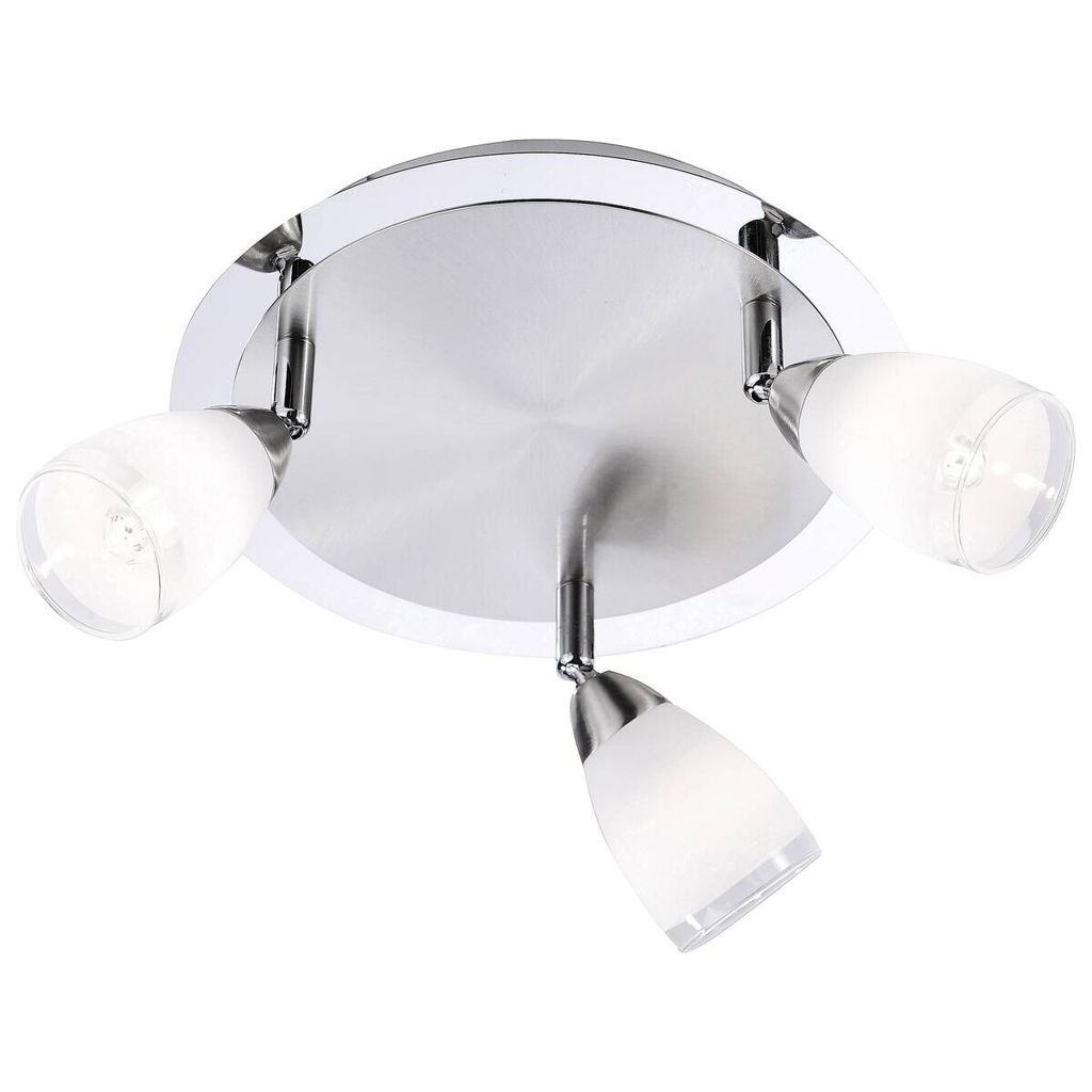 Just Light LED-Deckenleuchte Vino weiß Stahl B/H/L: ca. 24x16x24 cm G9 3 Brennstellen
