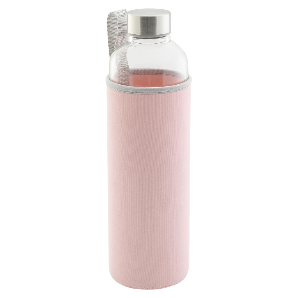 Axentia Trinkflasche rosa Edelstahl