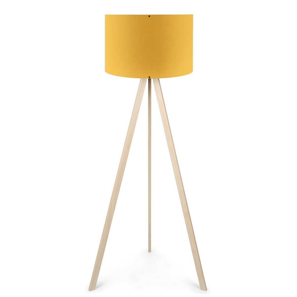 Opviq Stehlampe creme PVC MDF B/H/T/L/D: ca. 38x140x38x38x38 cm E27 1 Brennstellen