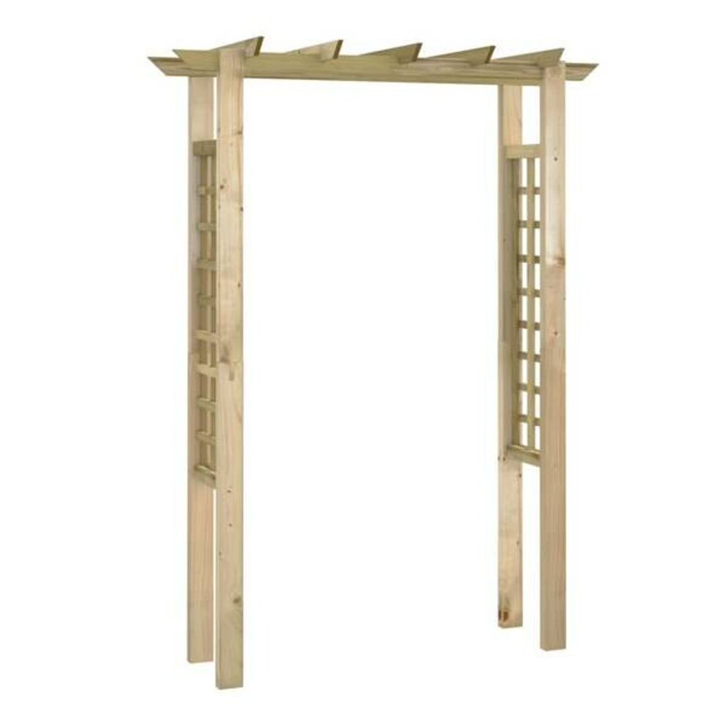 Gartenbogen braun B/H/T/L: ca. 60x204x60x150 cm