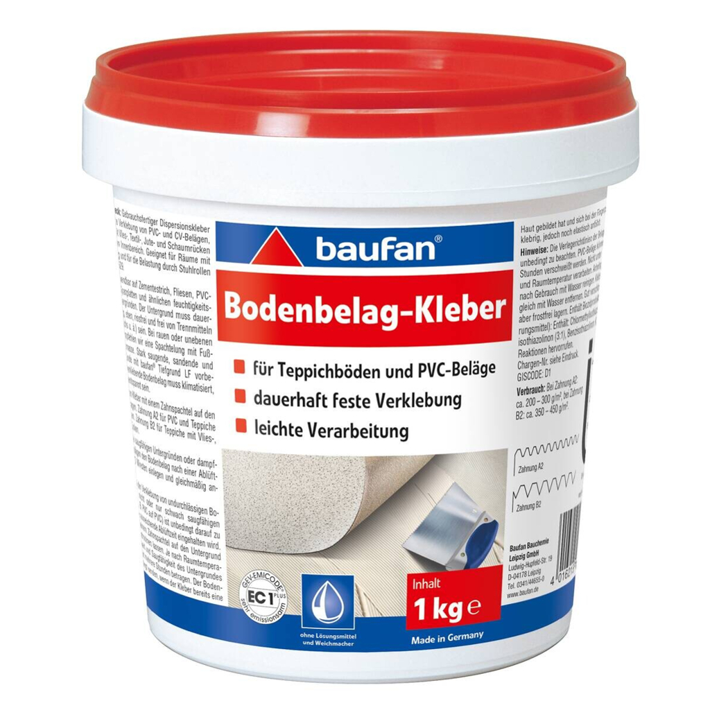Baufan Kleber reicht für ca. 3qm Multi