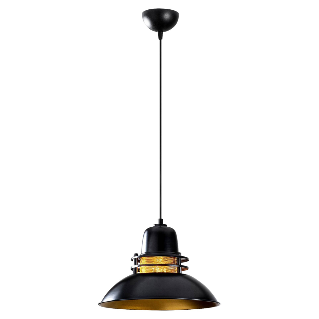 Opviq Pendelleuchte Berceste schwarz B/H/T/L/D: ca. 34x123x34x34x34 cm E27 1 Brennstellen