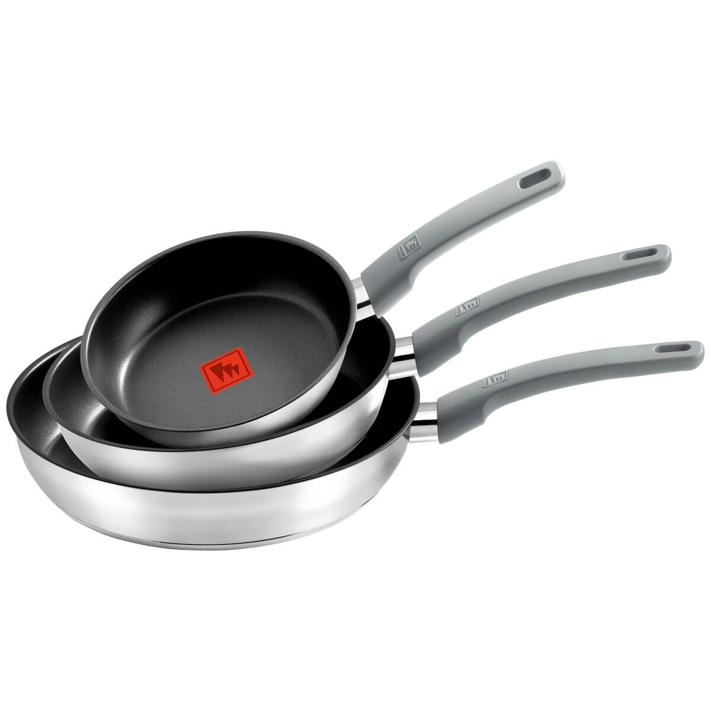 Monix Pfannenset Elite silber Edelstahl 3 tlg.