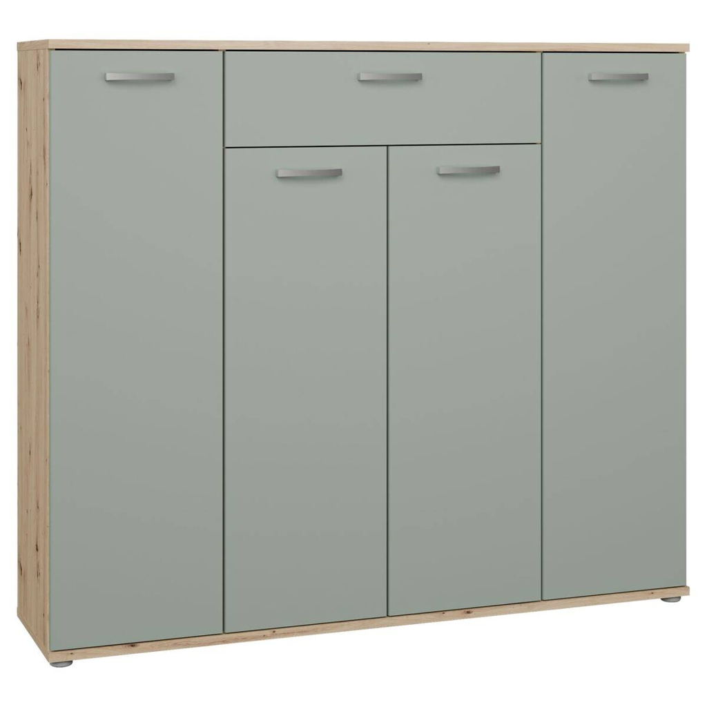 Kommode  Eiche Artisan Nachbildung salbei B/H/T: ca. 139x121x35 cm