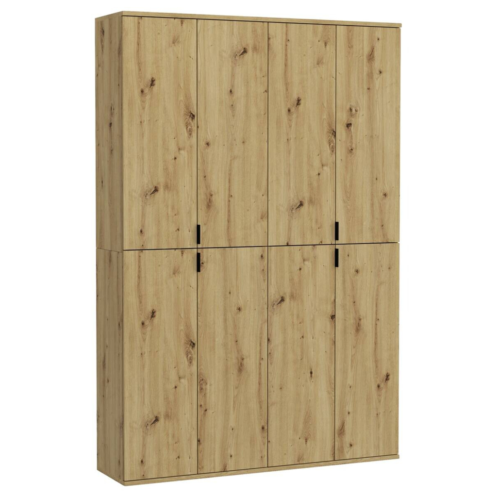 Garderobe PROJEKT Eiche Artisan Nachbildung B/H/T: ca. 122x193x34 cm