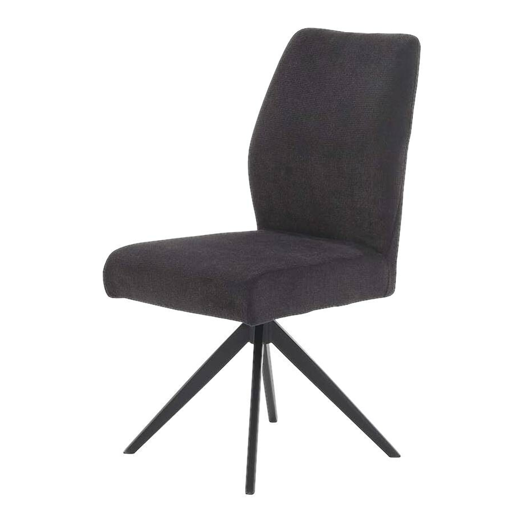 Stuhl  anthrazit Webstoff B/H/T: ca. 47x93x66 cm