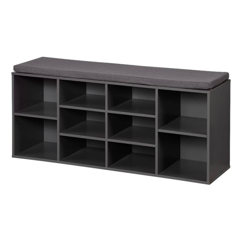 Kesper Schuhregal grau Spanplatte B/H/T: ca. 103,5x48x29,5 cm