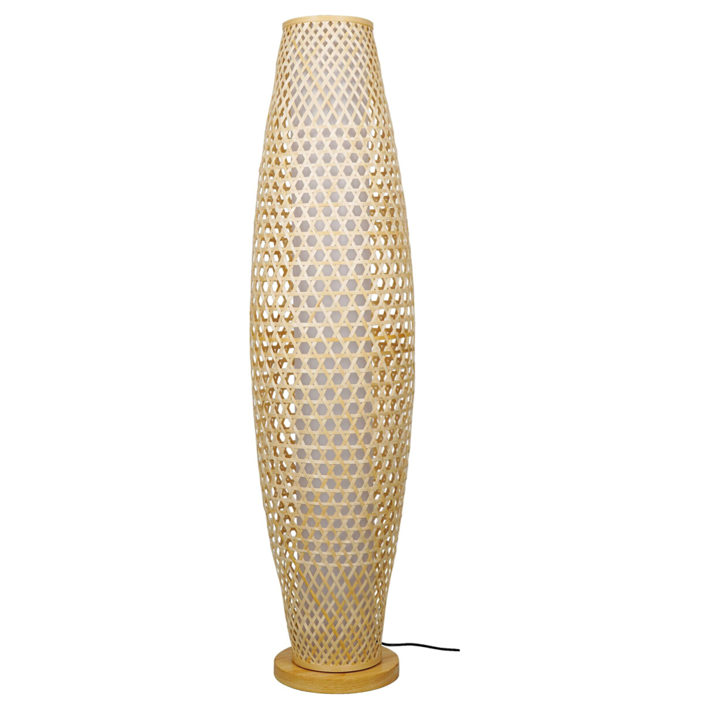 POCOline Stehlampe Amaya Bambus H/D: ca. 120x30 cm E27 1 Brennstellen