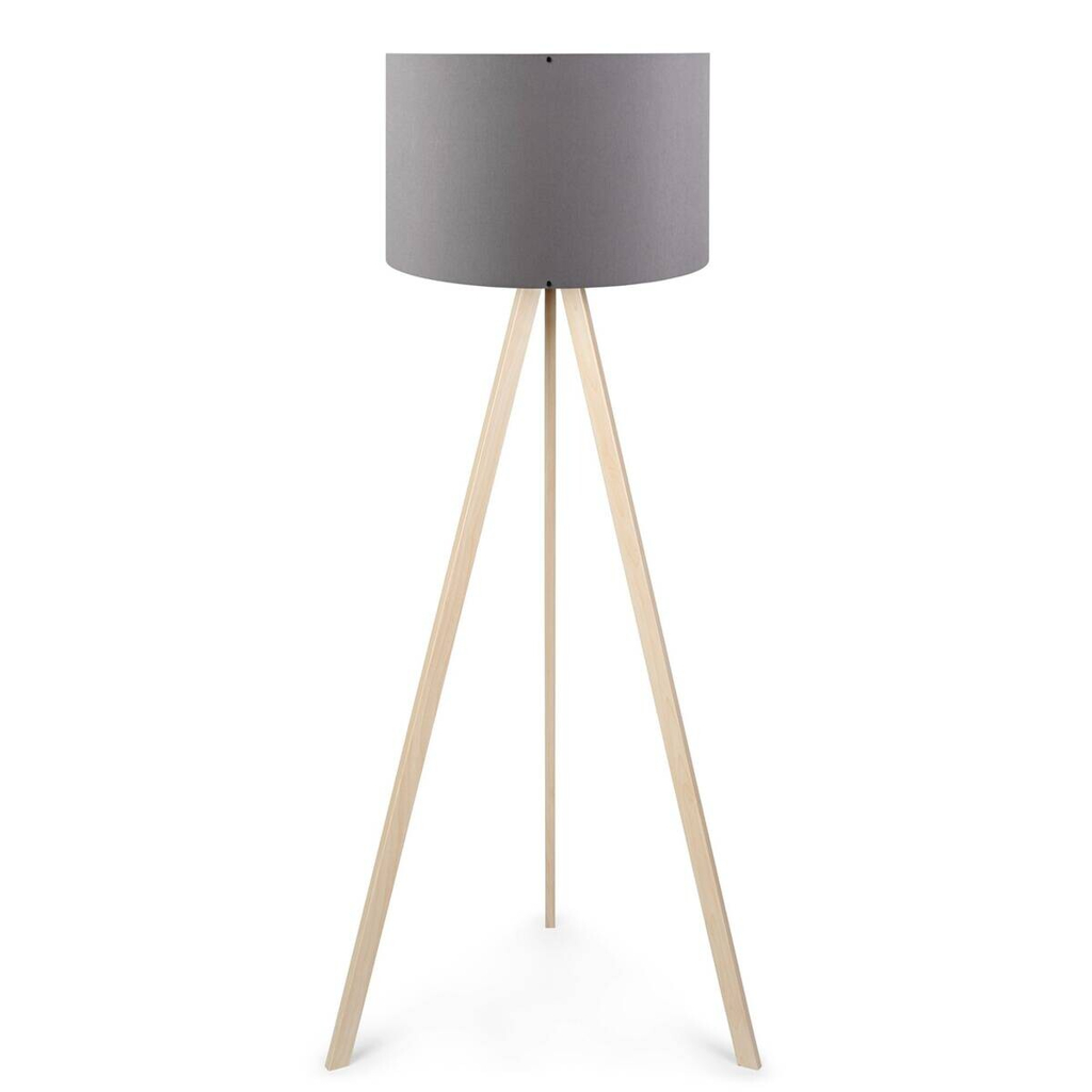 Opviq Stehlampe Eiche MDF PVC B/H/T/L/D: ca. 38x140x38x38x38 cm E27 1 Brennstellen