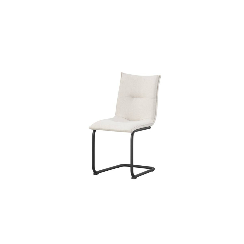 Schwingstuhl SONJA, 2er Set creme Webstoff B/H/T: ca. 46x89x57 cm