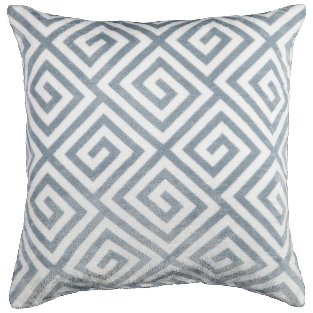 Dekokissen Flanell grau Polyester B/L: ca. 60x60 cm