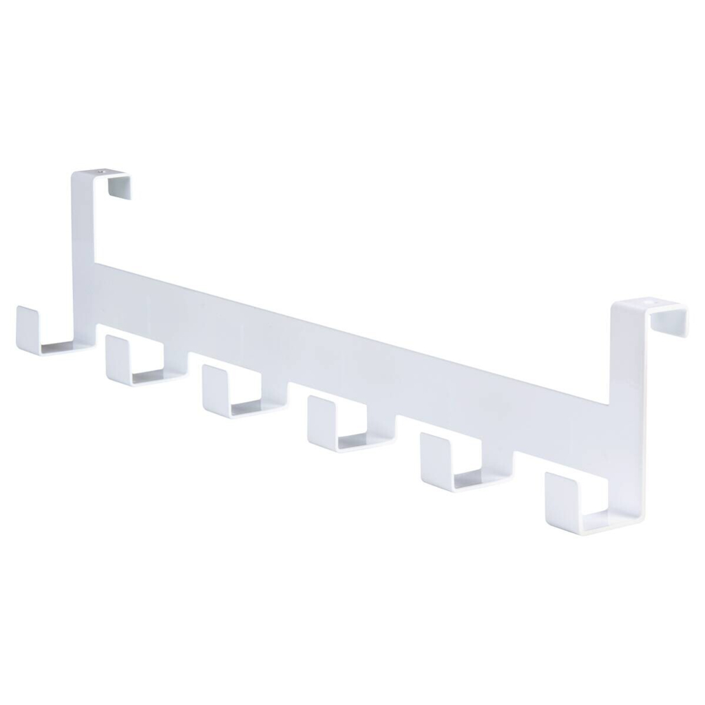 Türgarderobe Hook 6 weiß pulverbeschichtet Metall B/H/T: ca. 40x8x5 cm
