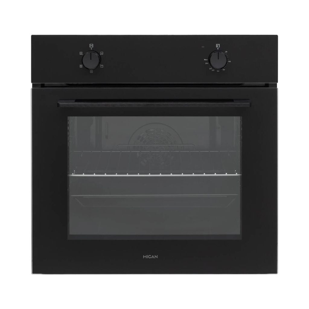 Mican Einbaubackofen BOAUS65 schwarz Metall B/H/T: ca. 59,5x59,5x57 cm