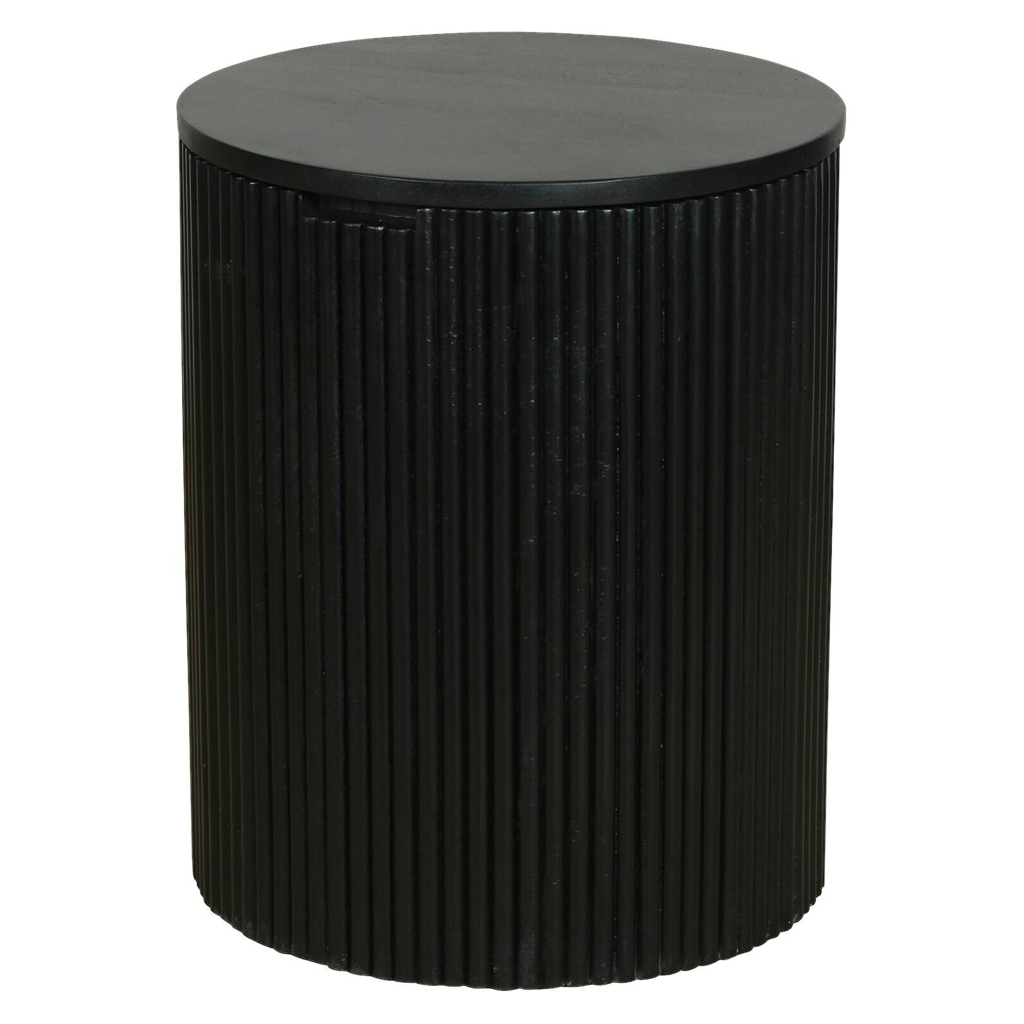 Beistelltisch OWEN schwarz Mango H/D: ca. 50x40 cm