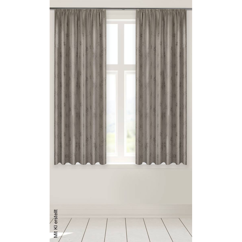 ACUS design collection Dekovorhang Paradiso taupe B/L: ca. 140x175 cm