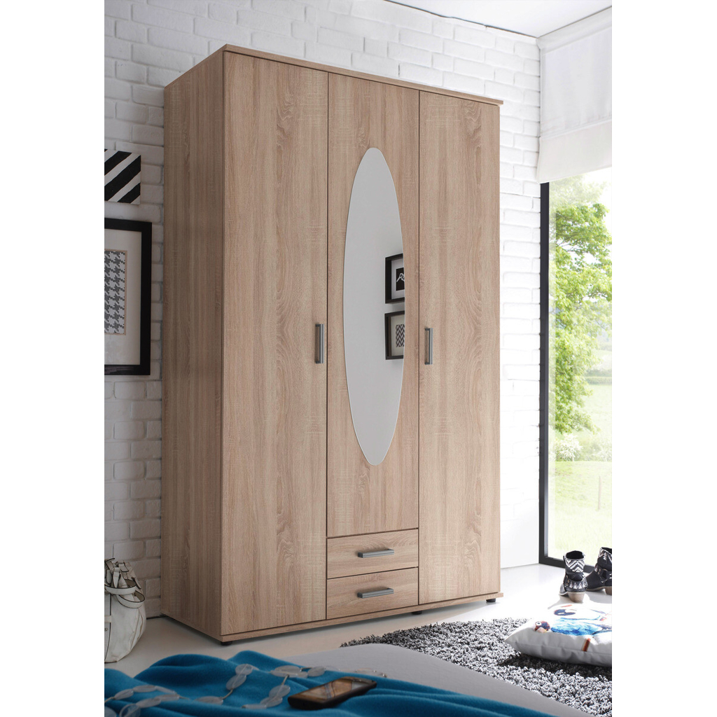 Kleiderschrank Paul Eiche Sonoma Nachbildung B/H/T: ca. 120x195x55 cm