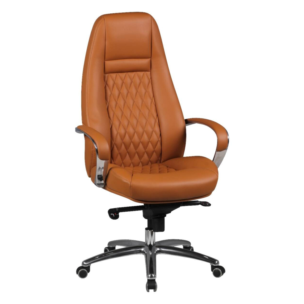Drehstuhl braun Leder