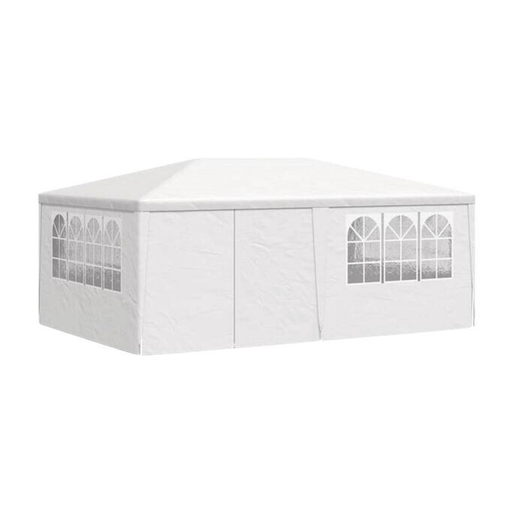 vidaXL Pavillon weiß Stahl B/H/L: ca. 600x270x400 cm
