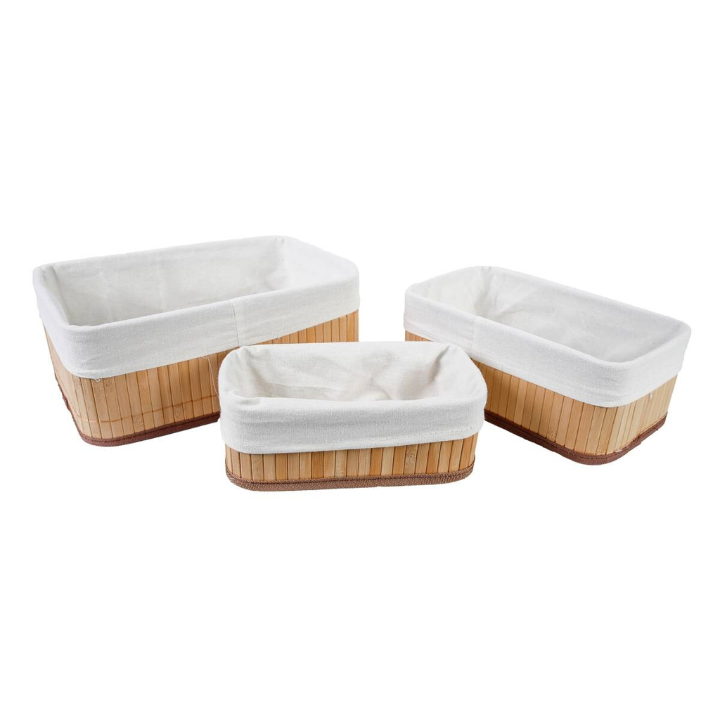 Axentia Badkörbe Bonja creme Bambus MDF B/T/L: ca. 20x12x30 cm 596696700