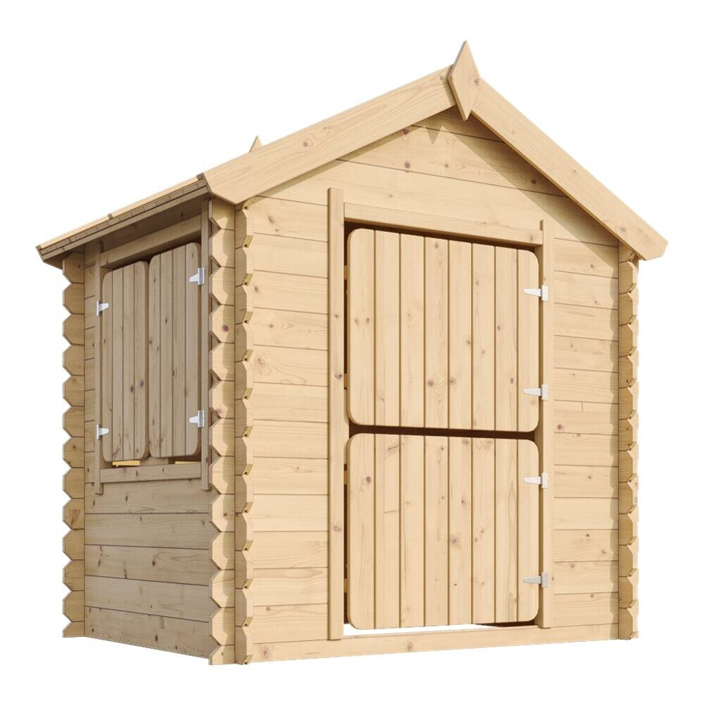 Timbela Kinderspielhaus M516 natur B/H/L: ca. 146x143x112 cm