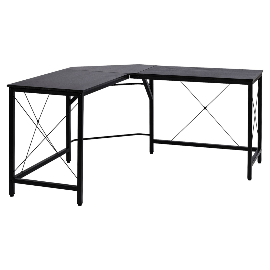 Computertisch 836-122BK schwarz B/H/L: ca. 150x76x150 cm