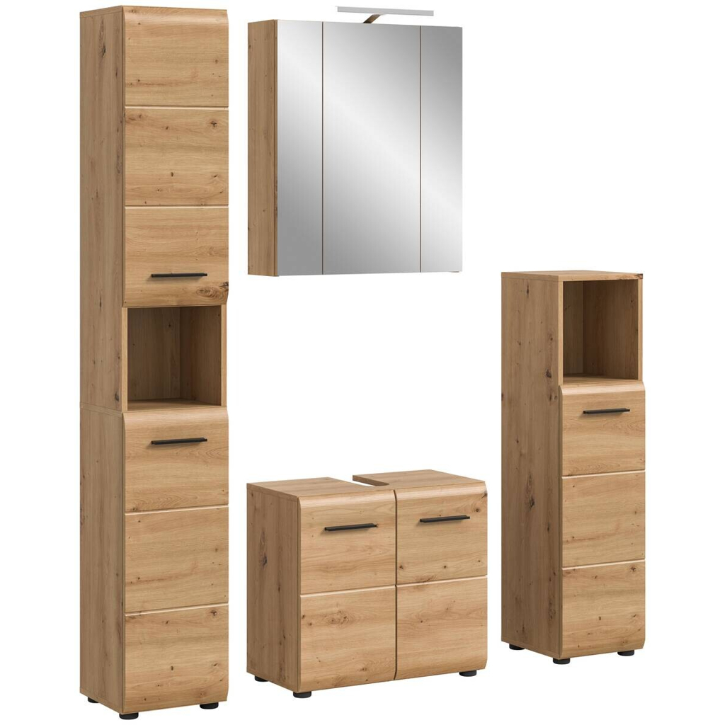 Badezimmer-Set Ice Artisan Oak Nachbildung B/H/T: ca. 150x185x46 cm