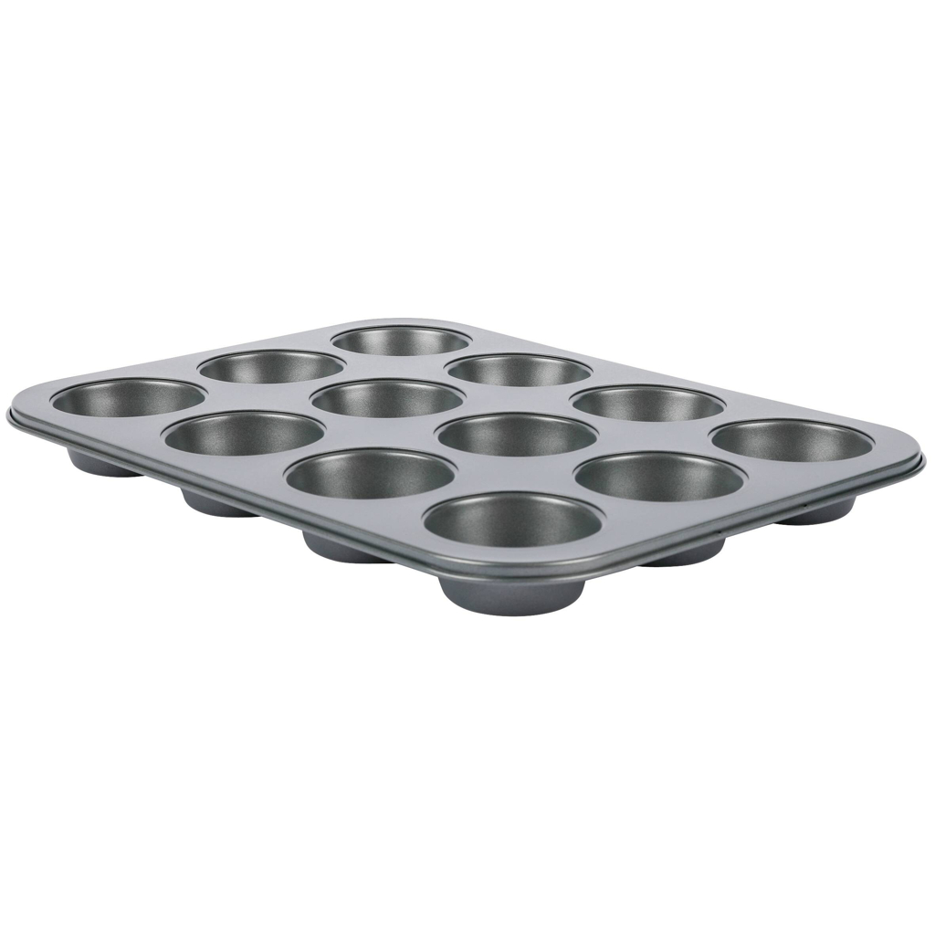 Muffin-Backform grau Stahlblech