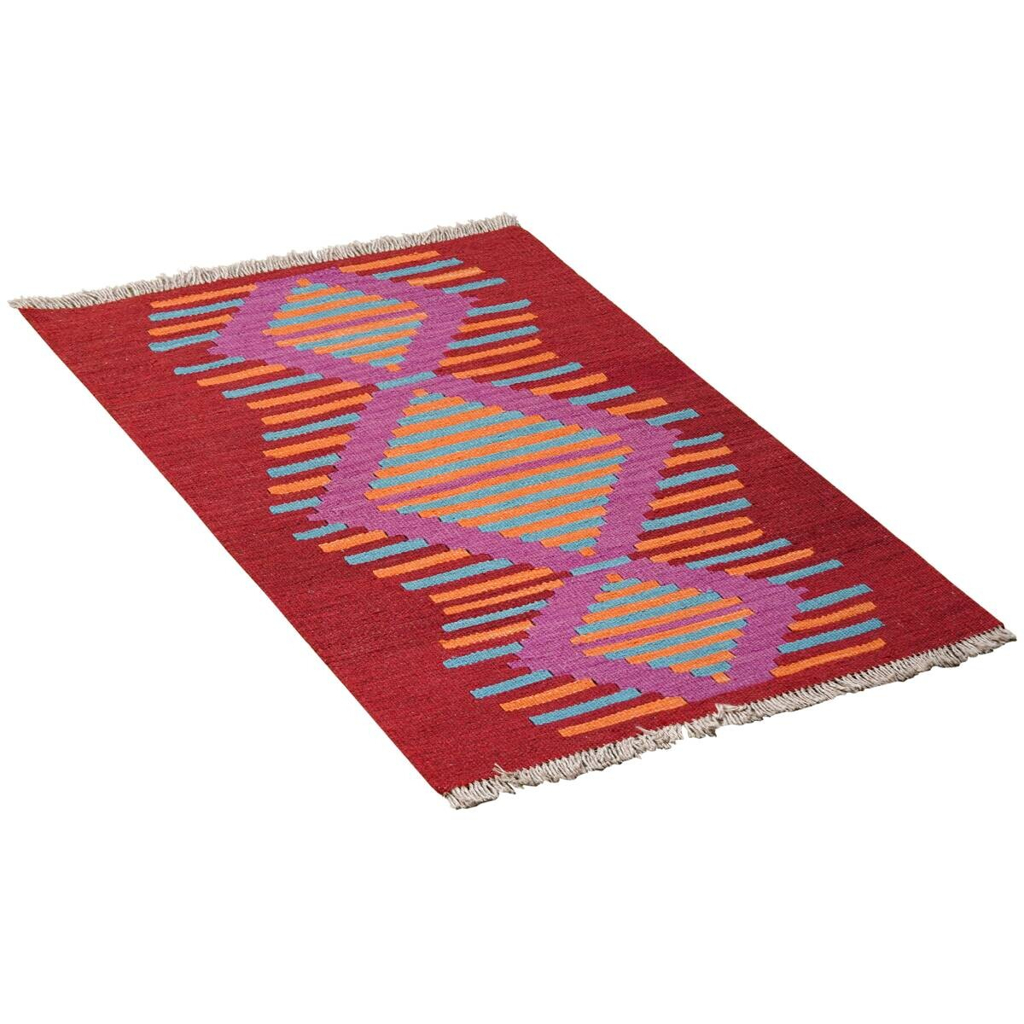 PersaTepp Teppich Kelim Gashgai bunt B/H/L: ca. 59x1x94 cm