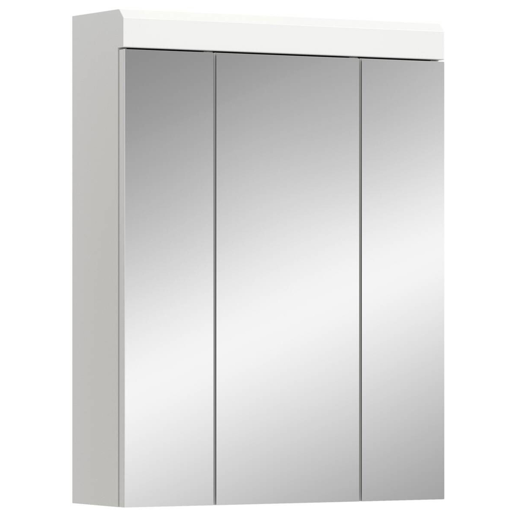 Spiegelschrank Scout weiß weiß Hochglanz B/H/T: ca. 60x79x18 cm